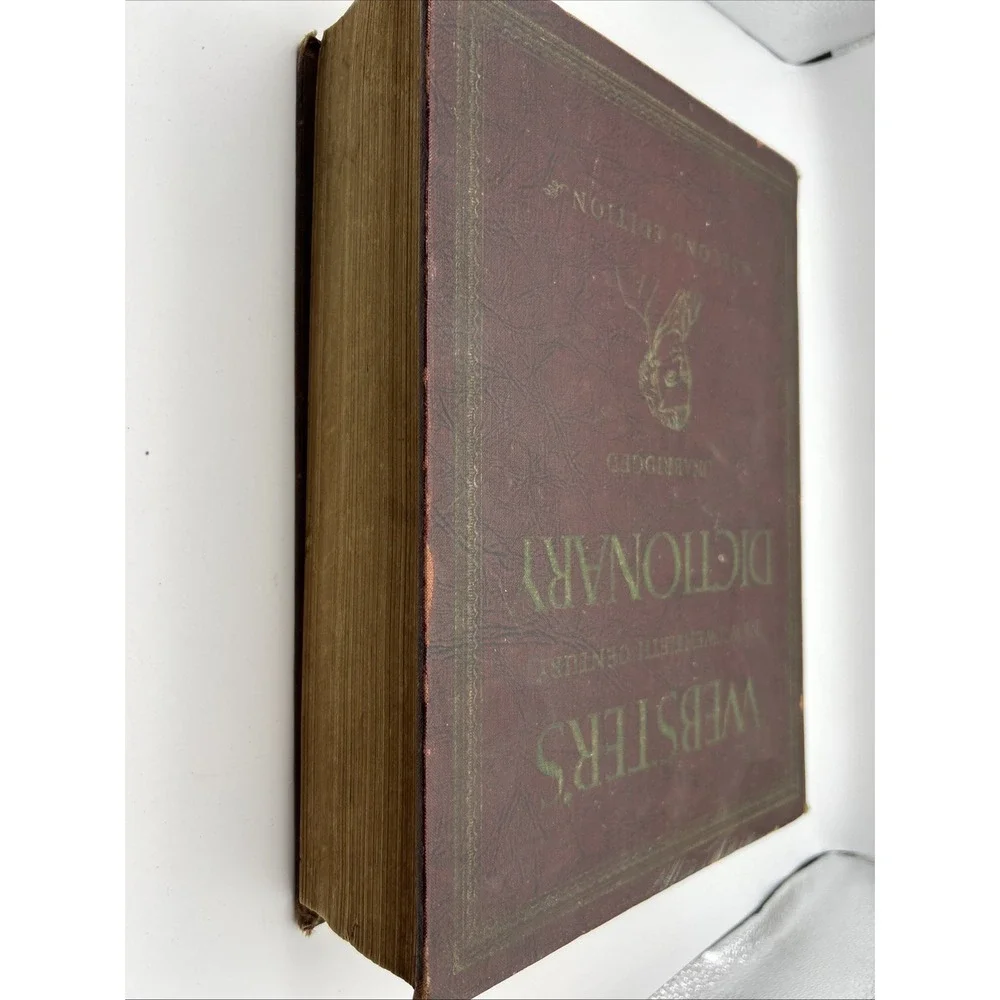 Vintage 1959 Webster's New Twentieth Century Dictionary Volume I Burgundy Hard